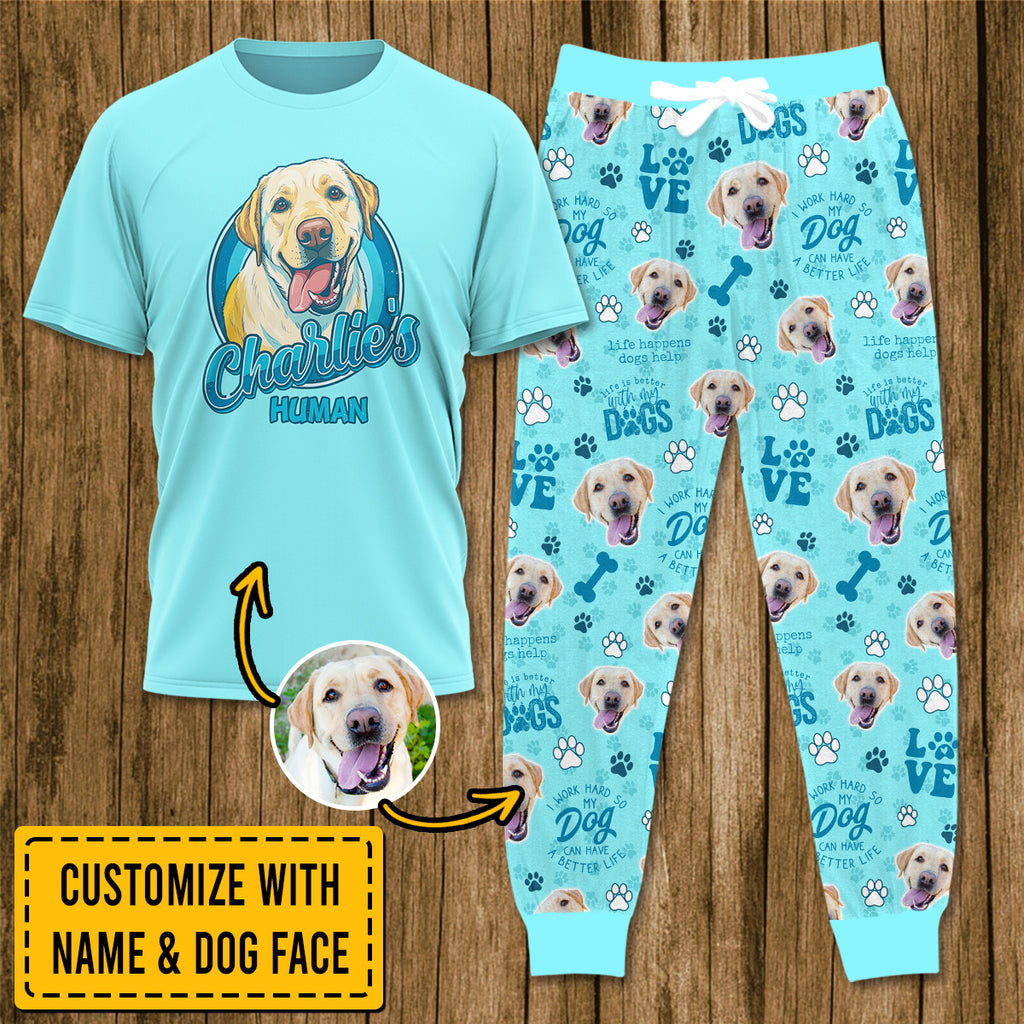 Custom Dog Lover Apparel DOG007 Light Blue Version