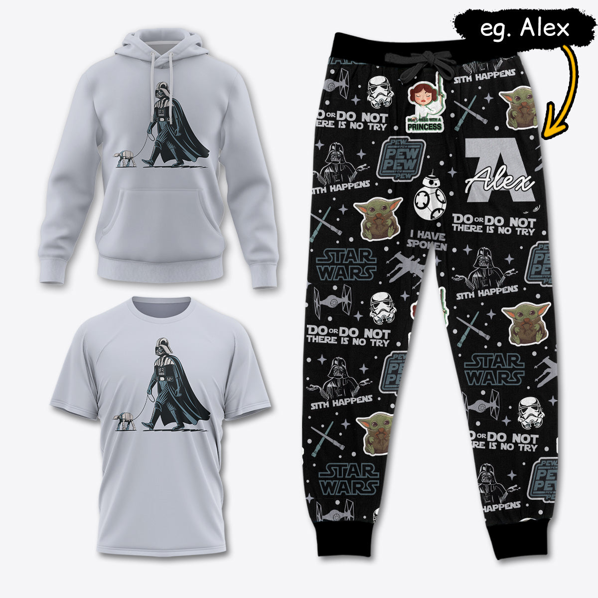SW014 [COMBO] T-Shirt + Pants + Hoodie (Best Deal)