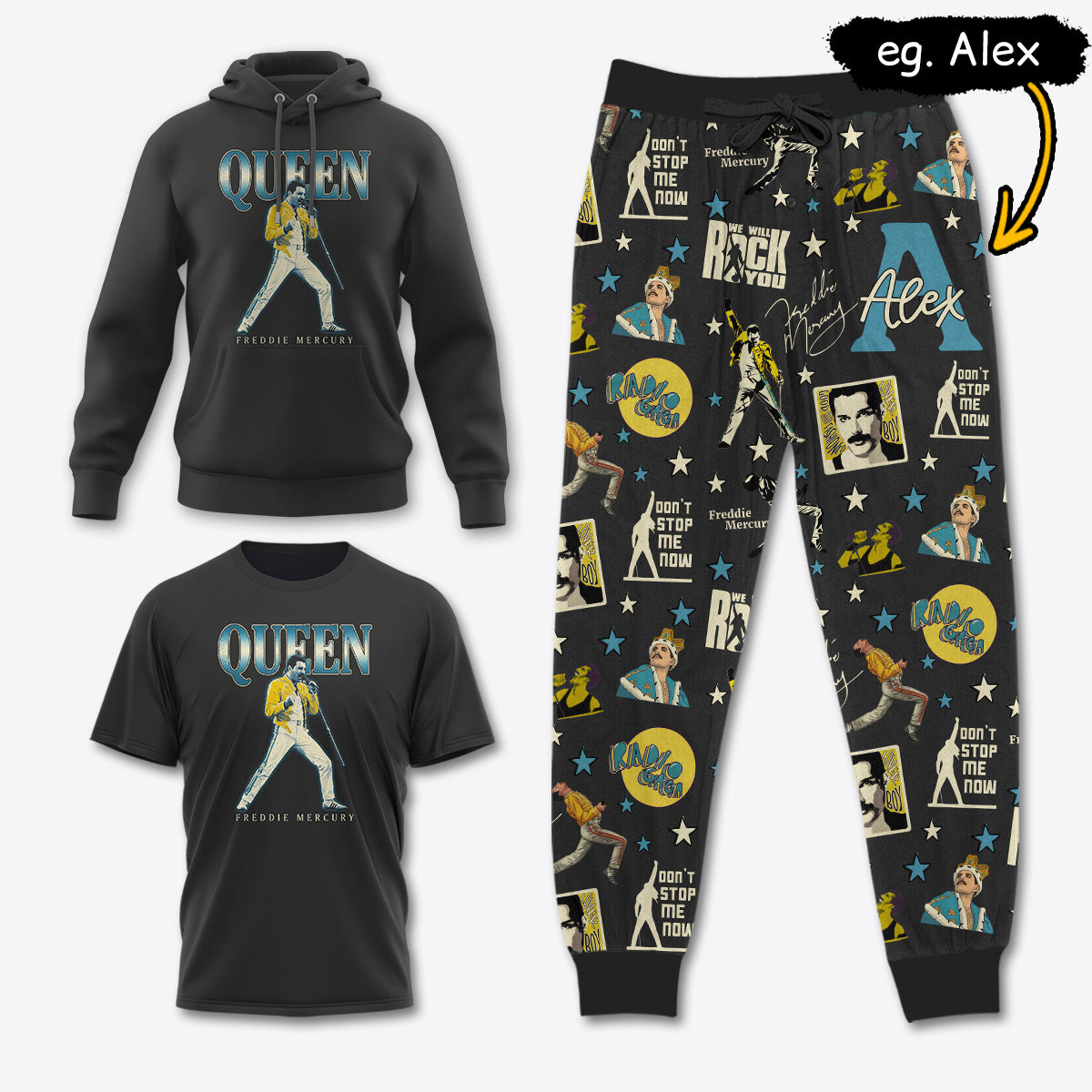 FM044 [COMBO] T-Shirt + Pants + Hoodie (Best Deal)