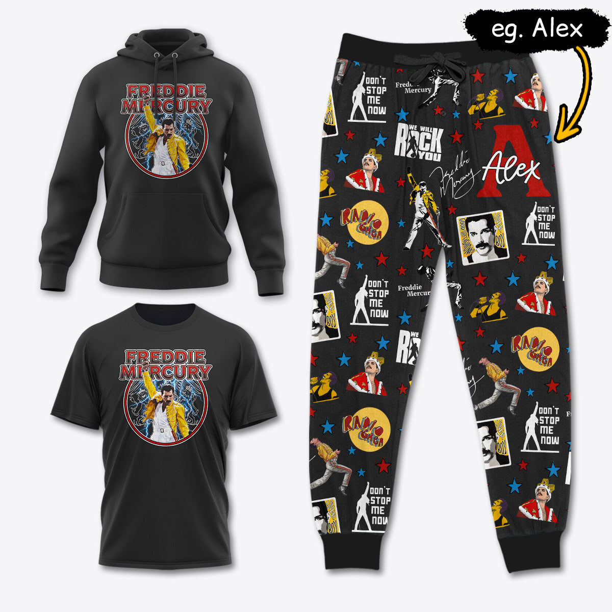 FM036 [COMBO] T-Shirt + Pants + Hoodie (Best Deal)