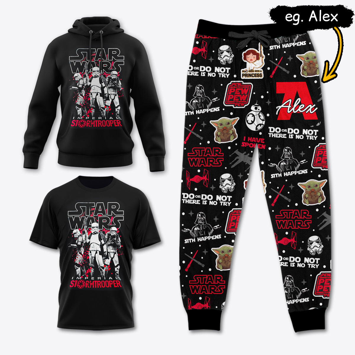 SW024 [COMBO] T-Shirt + Pants + Hoodie (Best Deal)