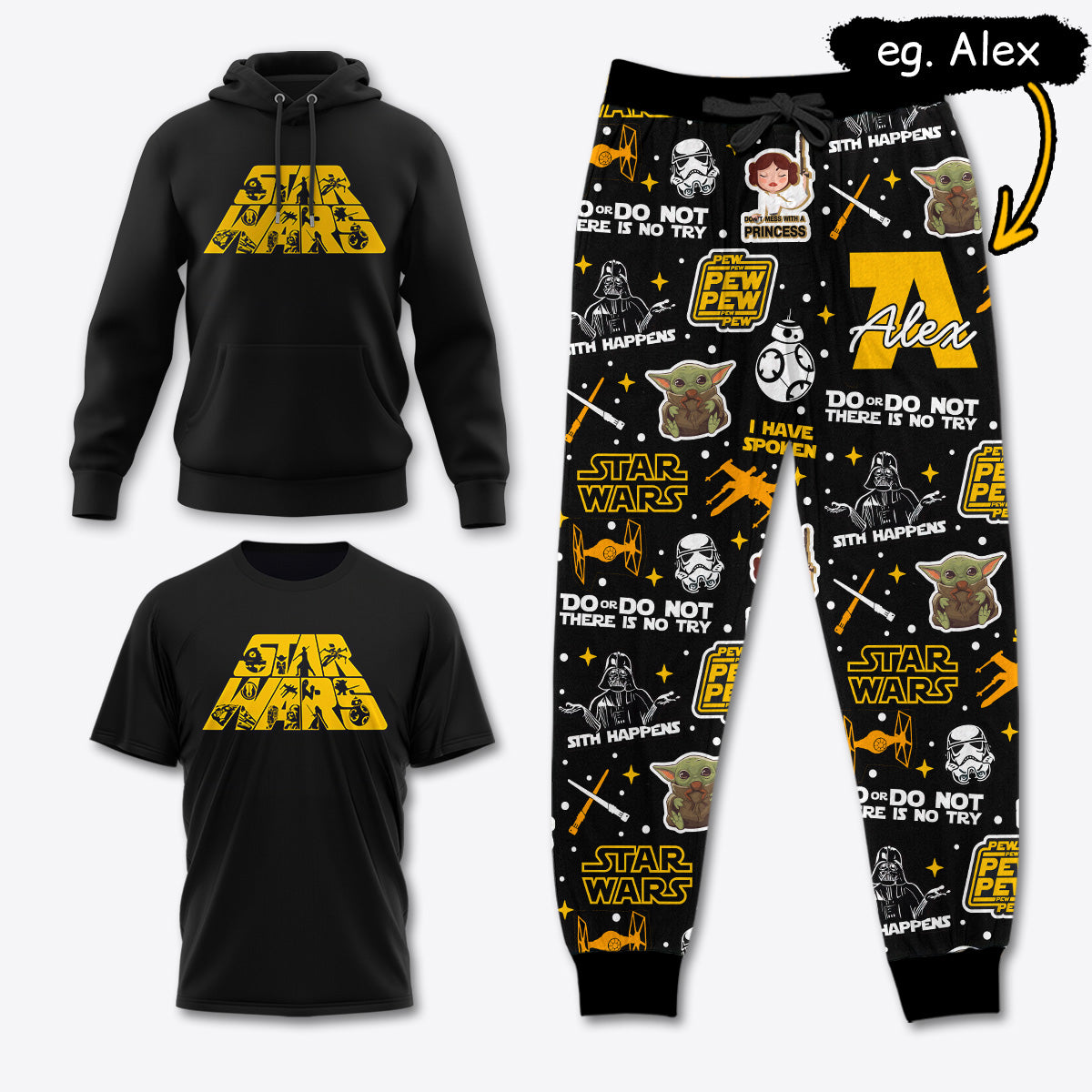 SW031 [COMBO] T-Shirt + Pants + Hoodie (Best Deal)