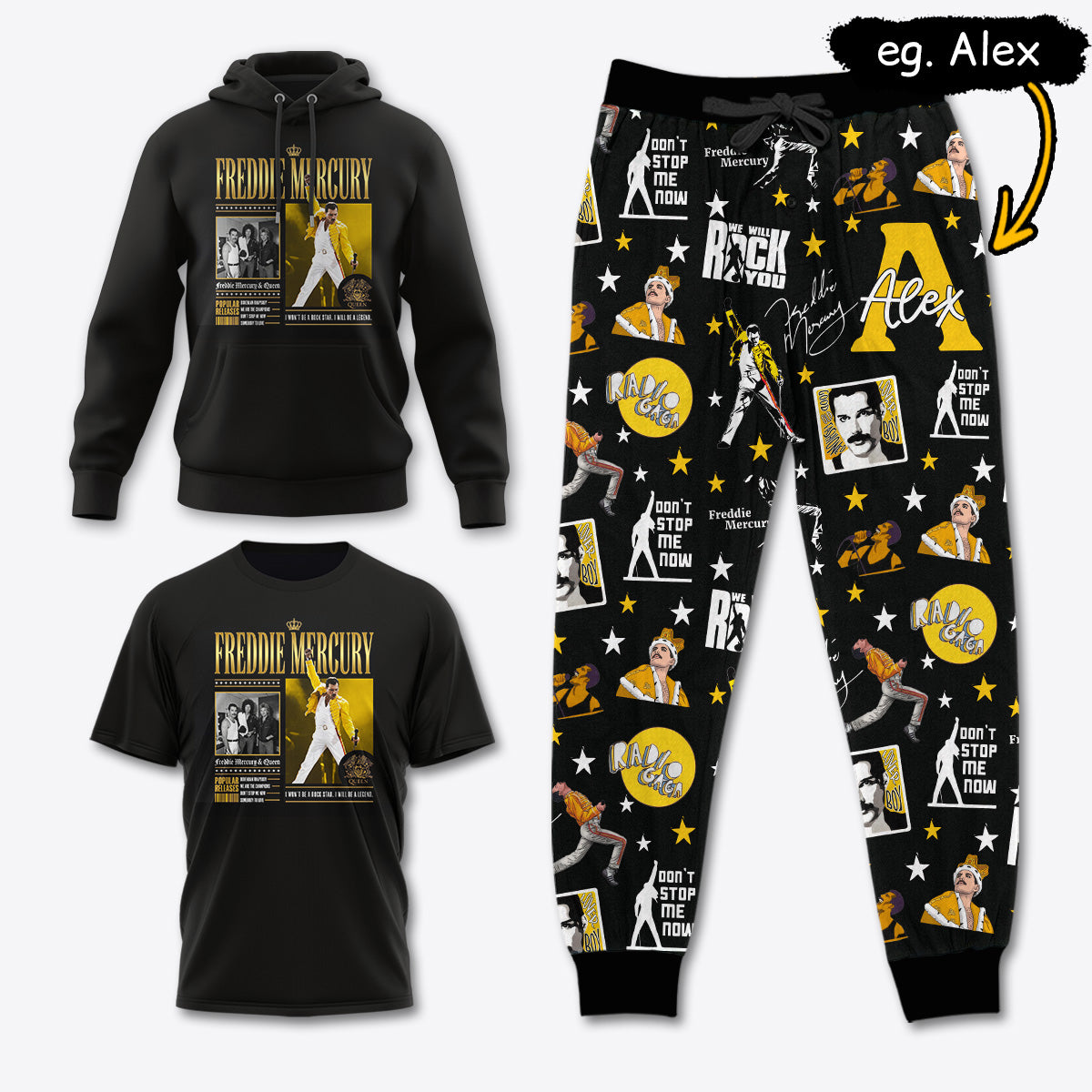 FM011 [COMBO] T-Shirt + Pants + Hoodie (Best Deal)