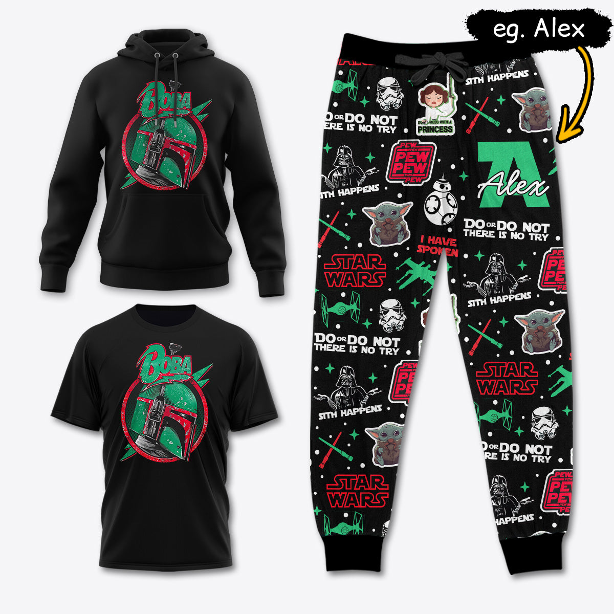 SW063 [COMBO] T-Shirt + Pants + Hoodie (Best Deal)