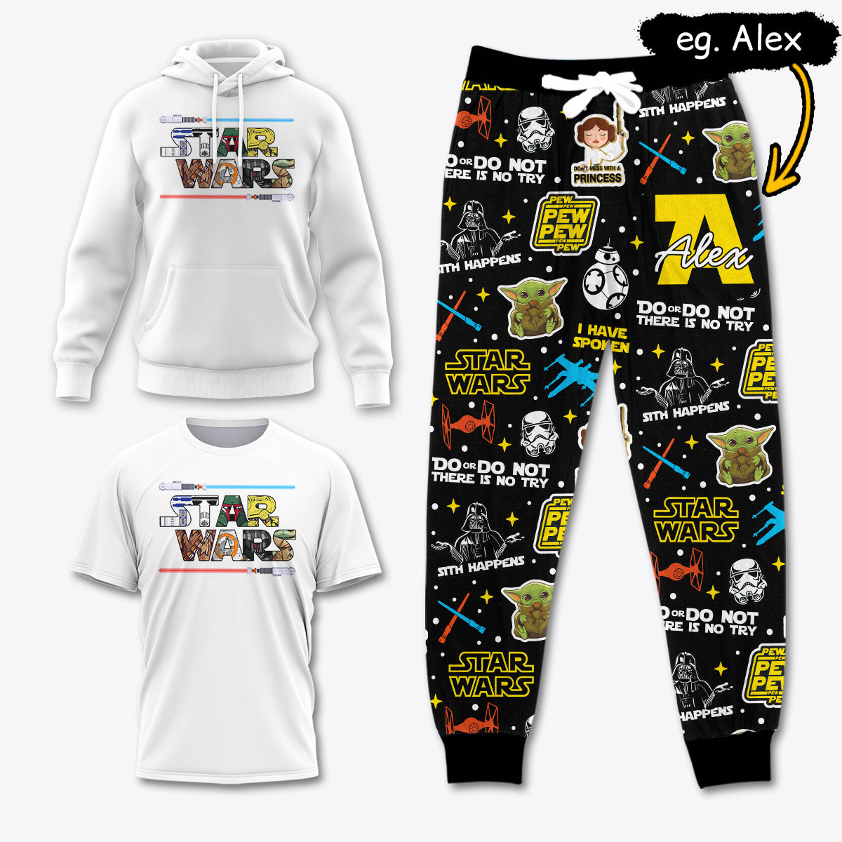 SW004 [COMBO] T-Shirt + Pants + Hoodie (Best Deal)