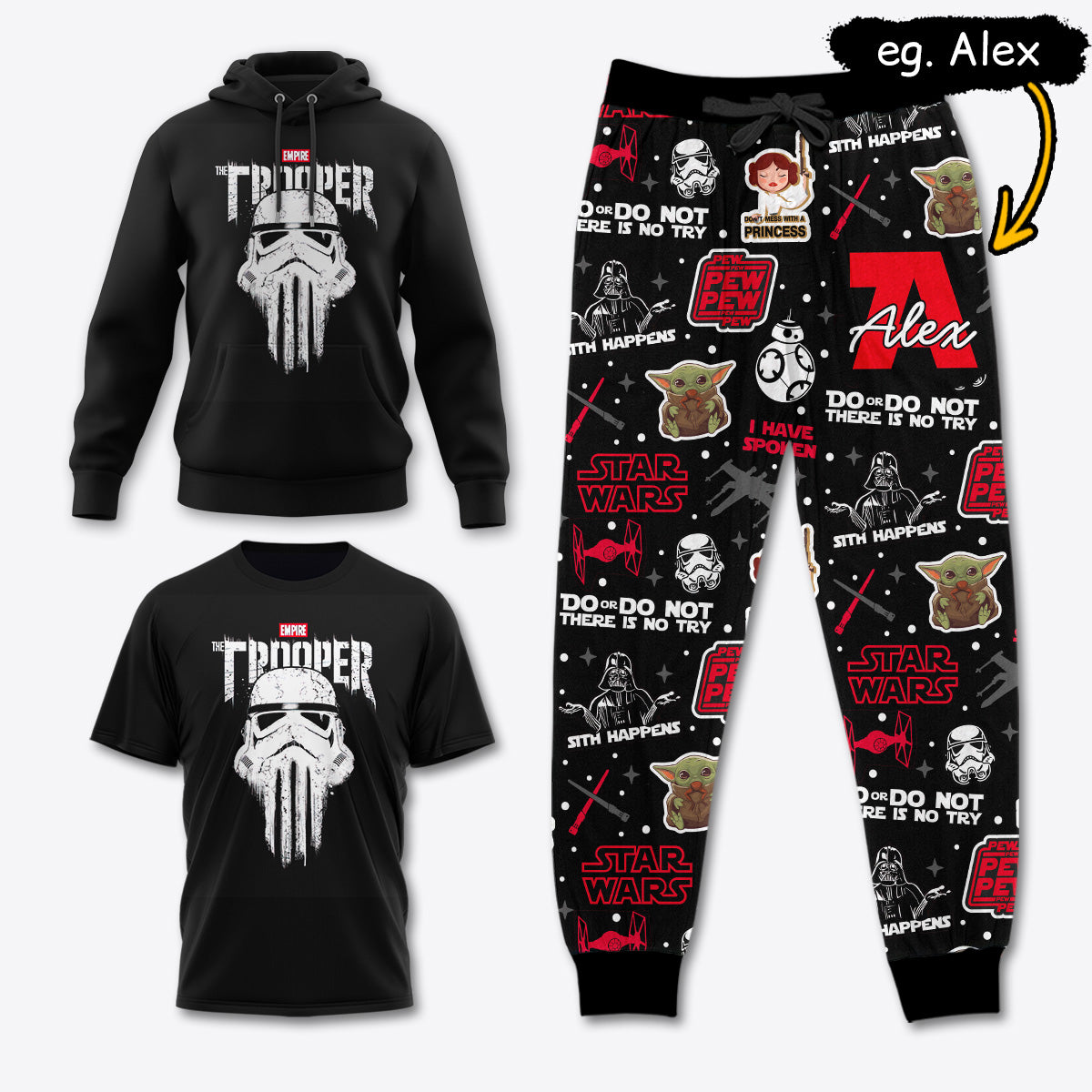 SW018 [COMBO] T-Shirt + Pants + Hoodie (Best Deal)