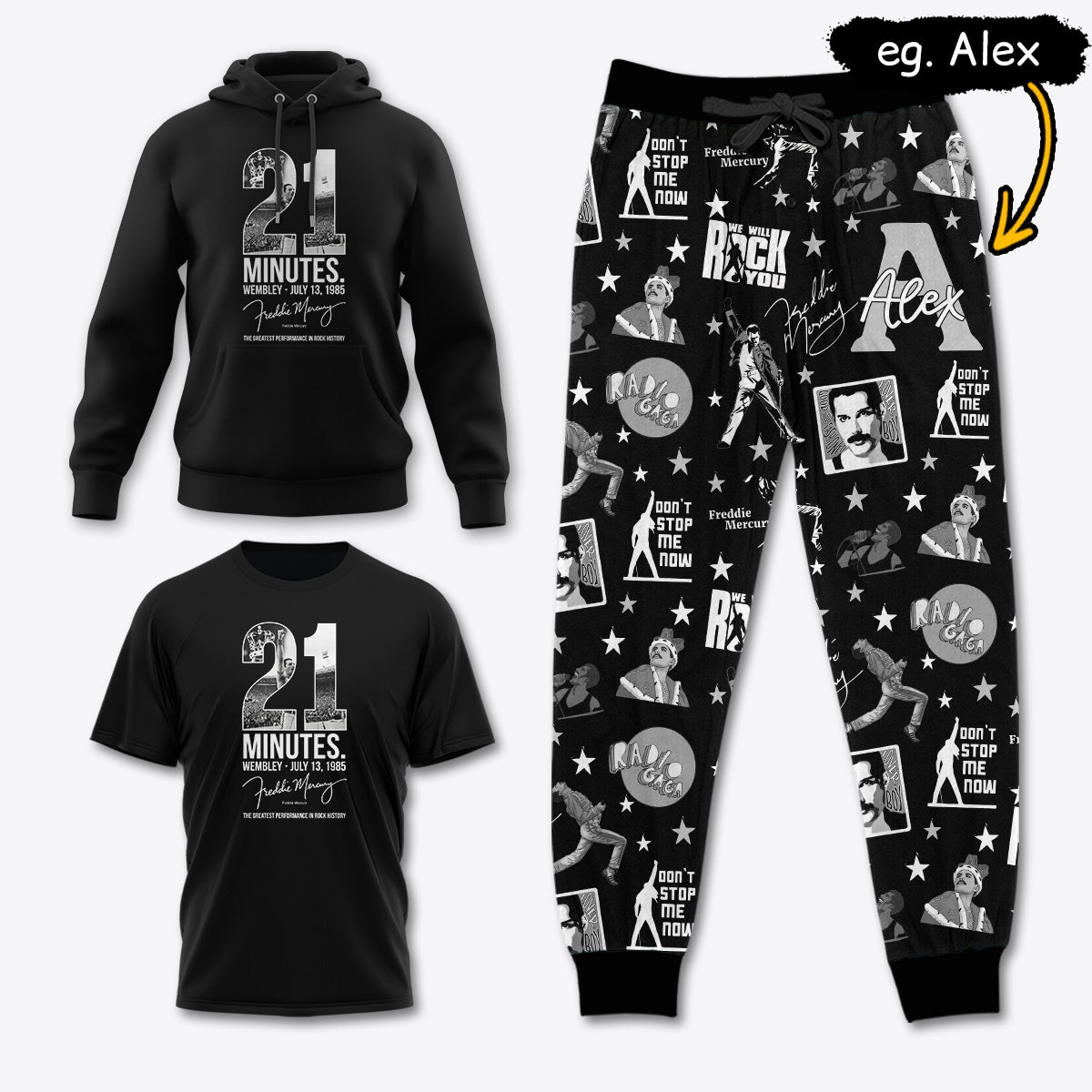 FM042 [COMBO] T-Shirt + Pants + Hoodie (Best Deal)