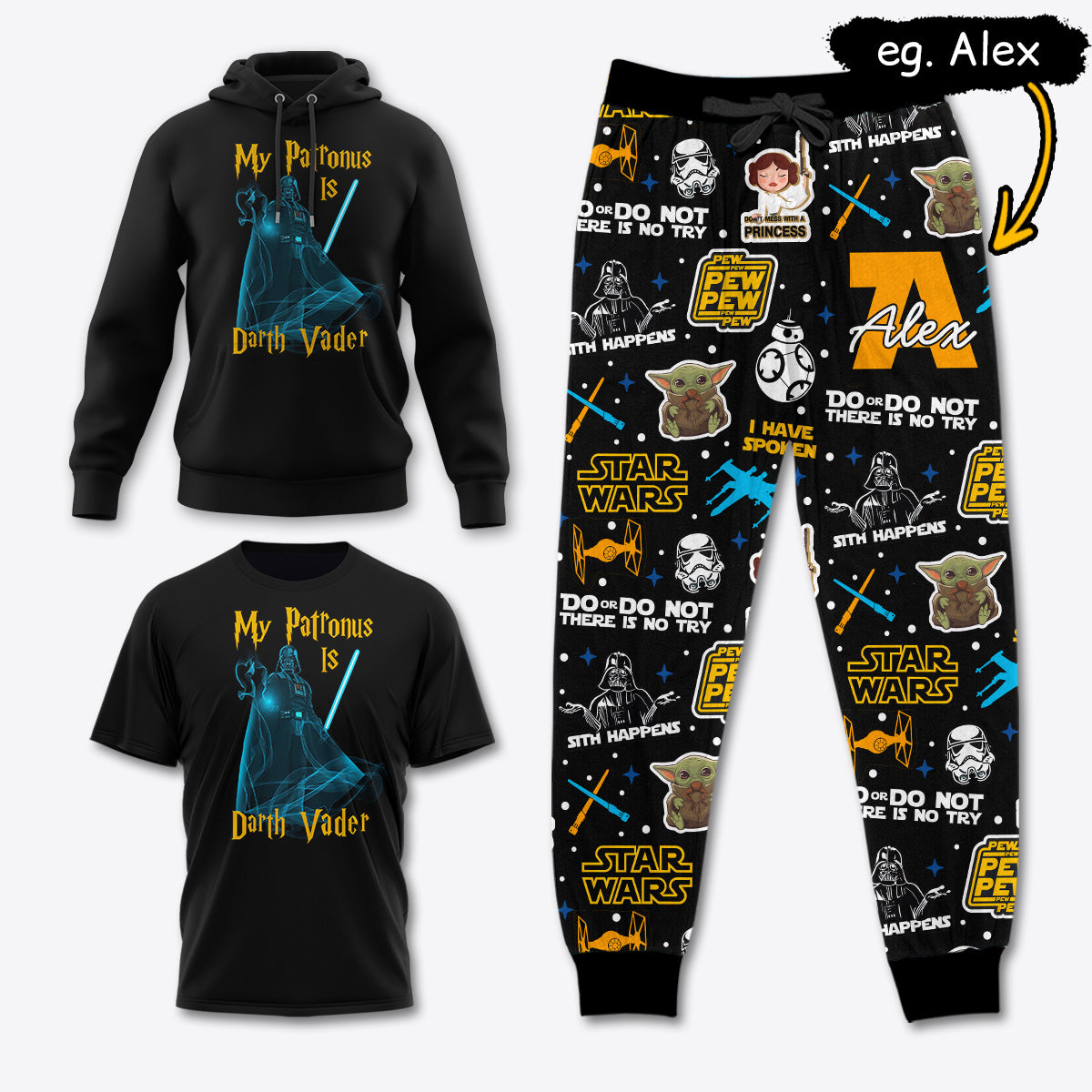SW034 [COMBO] T-Shirt + Pants + Hoodie (Best Deal)
