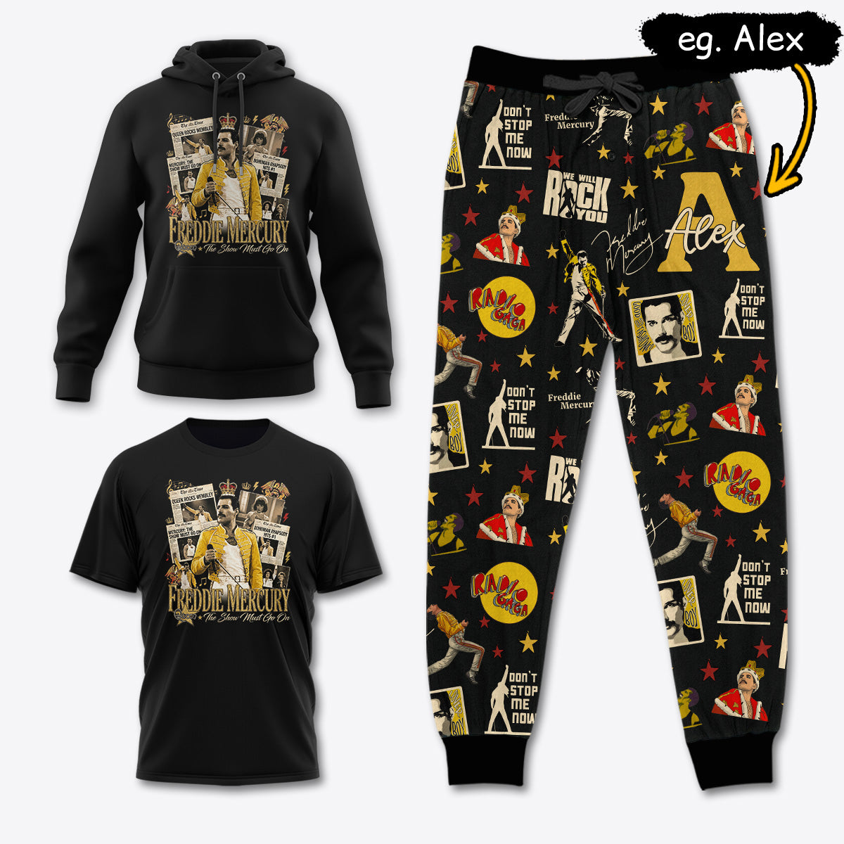 FM016 [COMBO] T-Shirt + Pants + Hoodie (Best Deal)