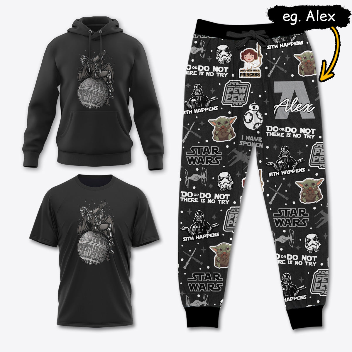 SW037 [COMBO] T-Shirt + Pants + Hoodie (Best Deal)