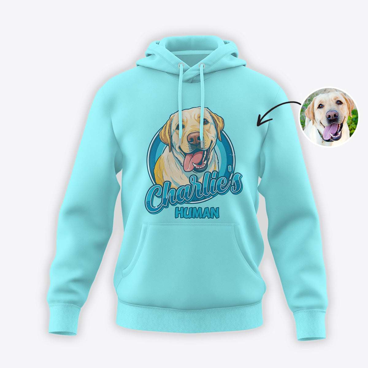 Custom Dog Lover Apparel DOG007 Light Blue Version