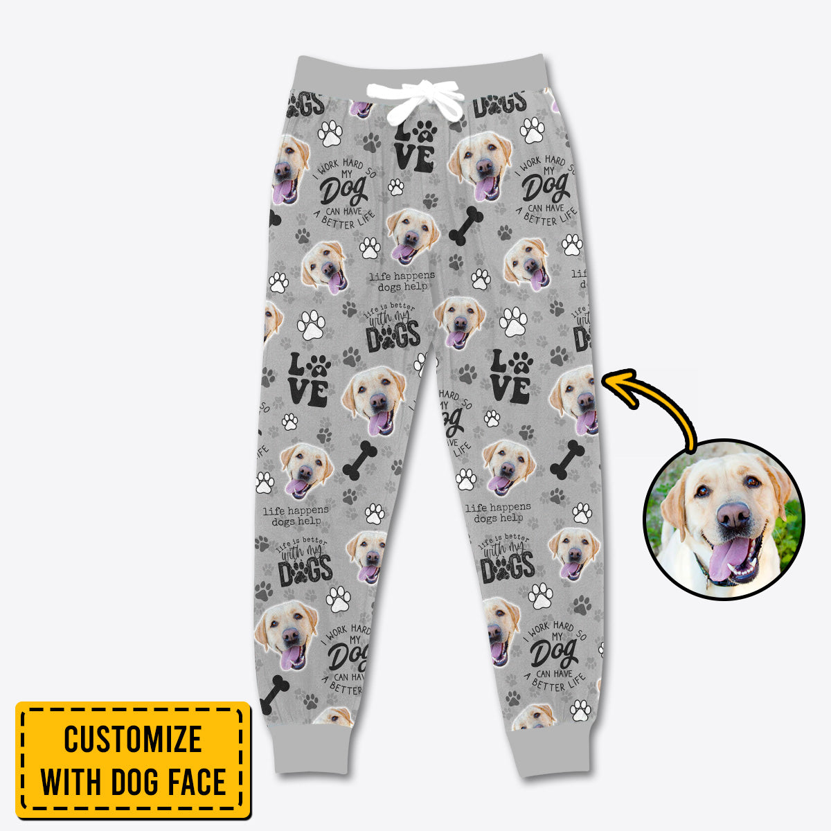 Custom Dog Lover Apparel DOG007 Gray Version