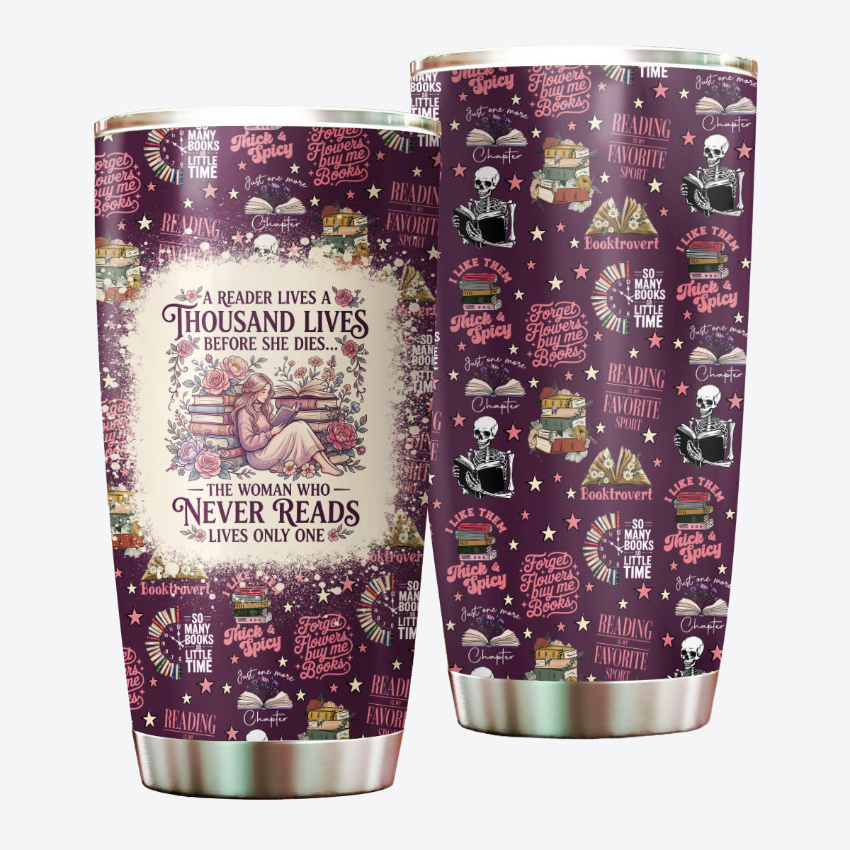 Book Lover 20OZ Tumbler USPJS027