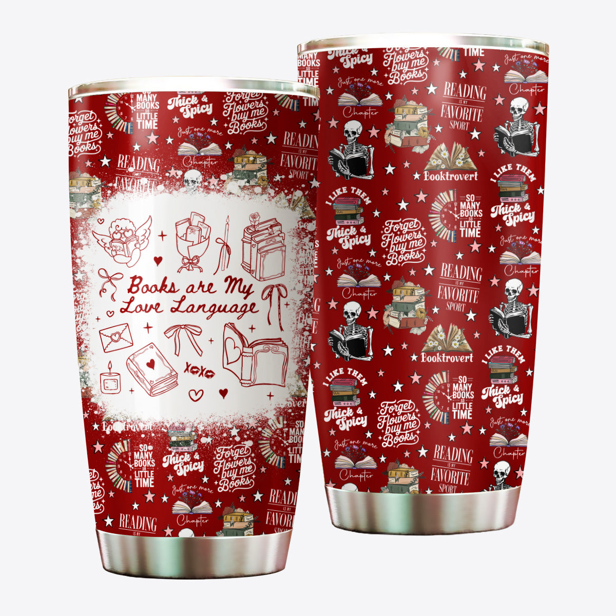 Book Lover 20OZ Tumbler USPJS023