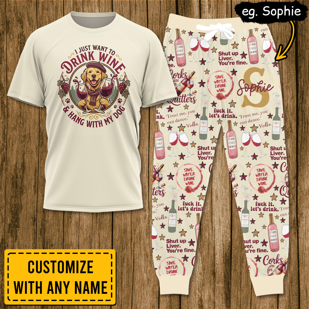 WINE026 [COMBO] T-Shirt + Pants (Most Popular)