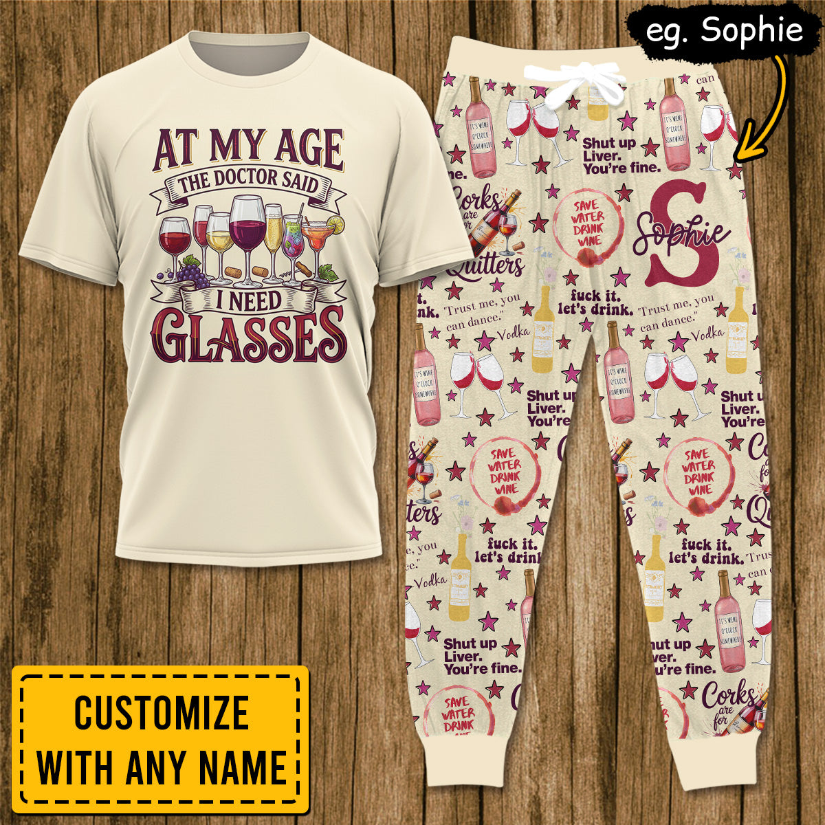 WINE022 [COMBO] T-Shirt + Pants (Most Popular)