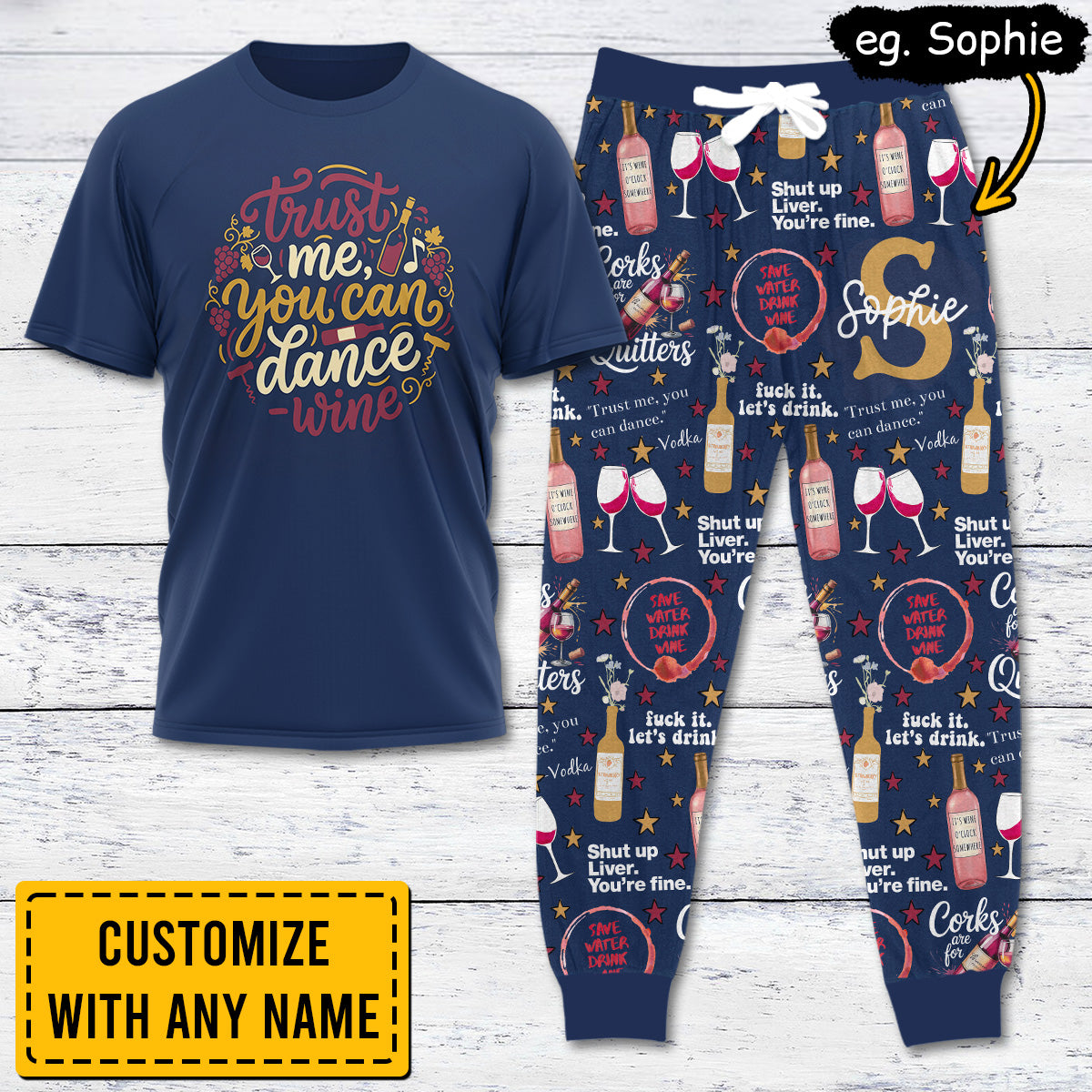 WINE037 [COMBO] T-Shirt + Pants (Most Popular)