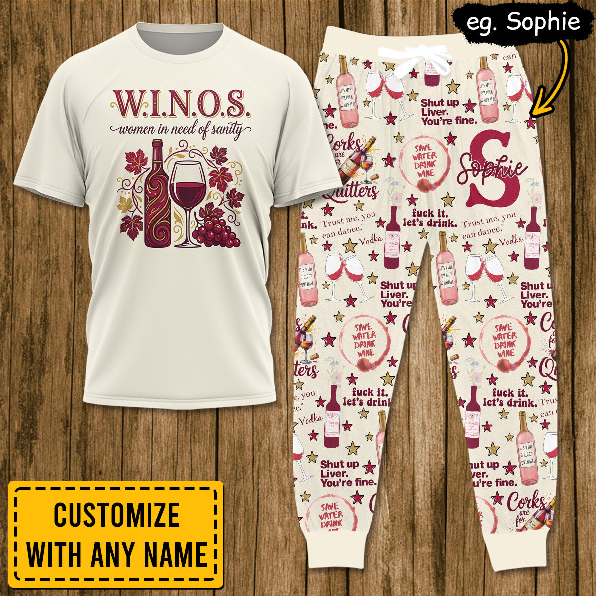 WINE020 [COMBO] T-Shirt + Pants (Most Popular)