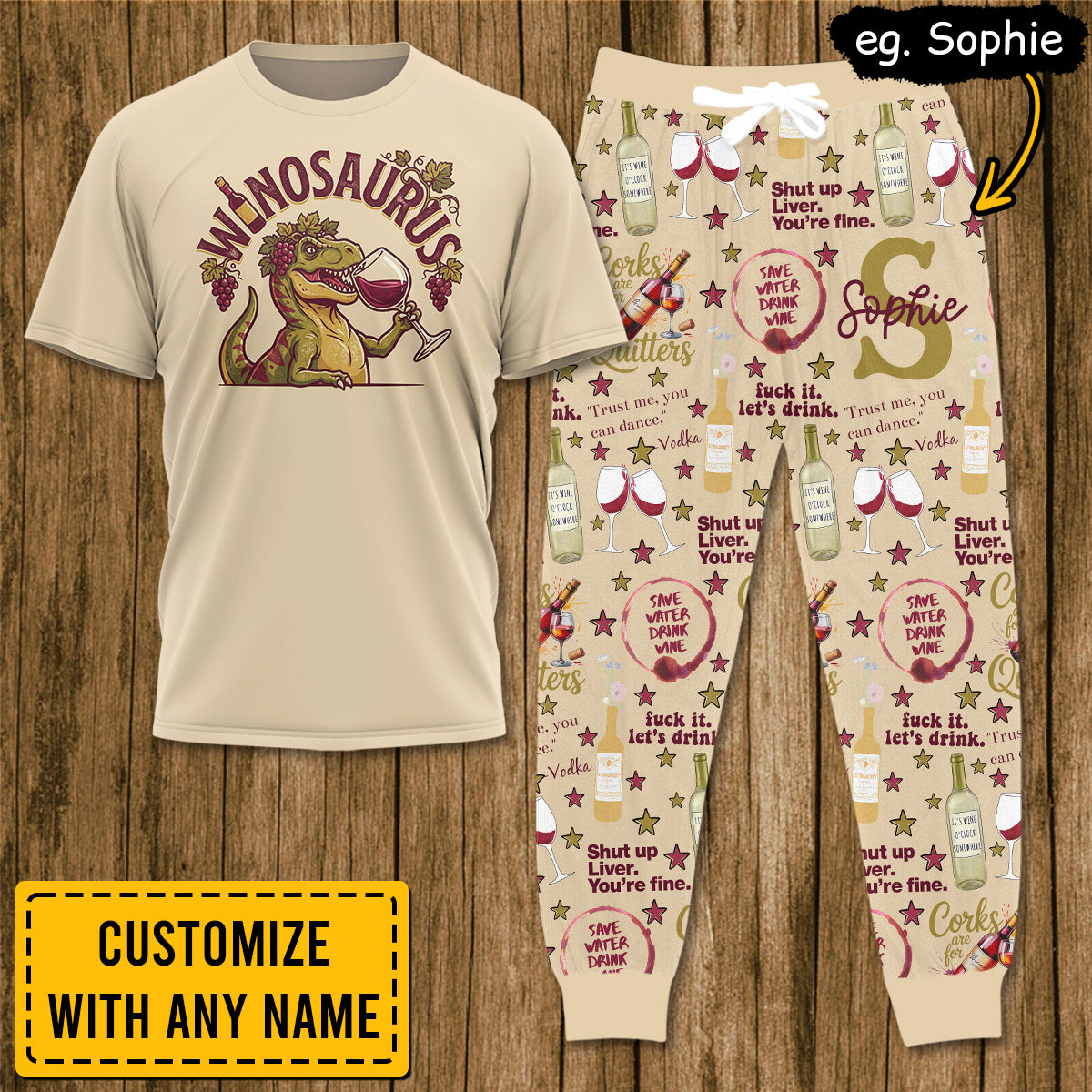 WINE036 [COMBO] T-Shirt + Pants (Most Popular)