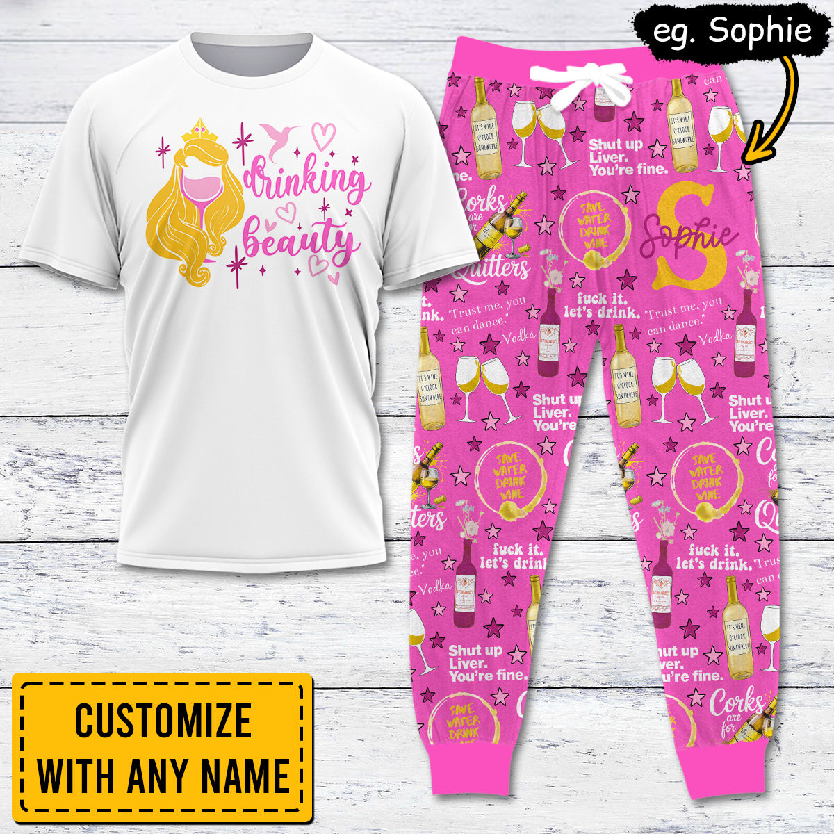WINE004 [COMBO] T-Shirt + Pants (Most Popular)