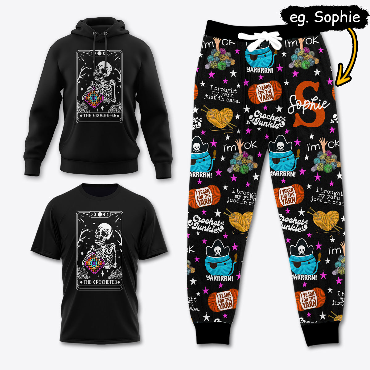 YARN028 [COMBO] T-Shirt + Pants + Hoodie (Best Deal)