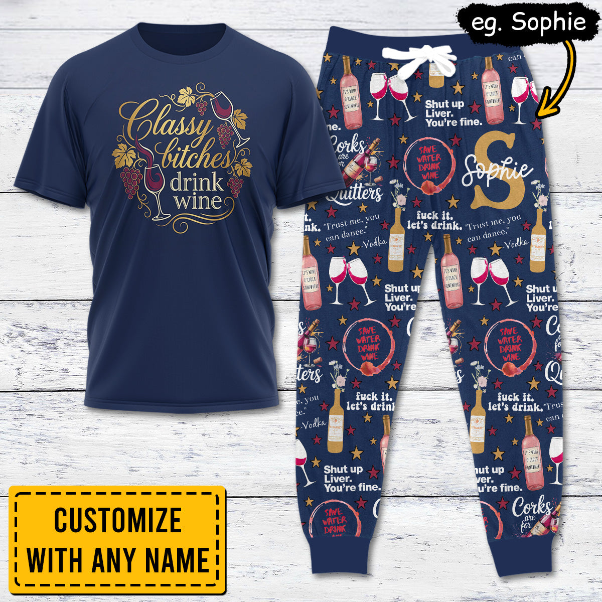 WINE035 [COMBO] T-Shirt + Pants (Most Popular)