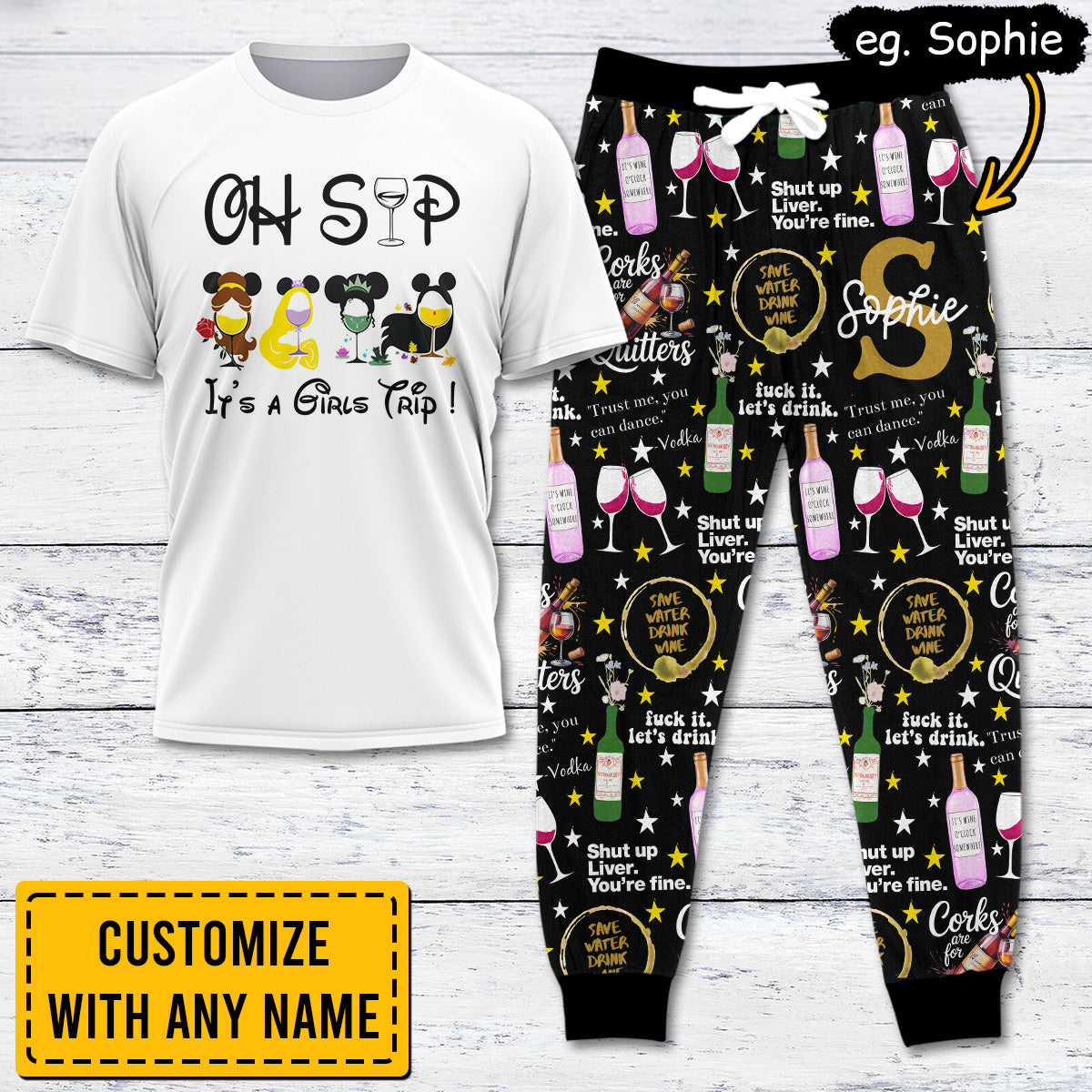 WINE001 [COMBO] T-Shirt + Pants (Most Popular)