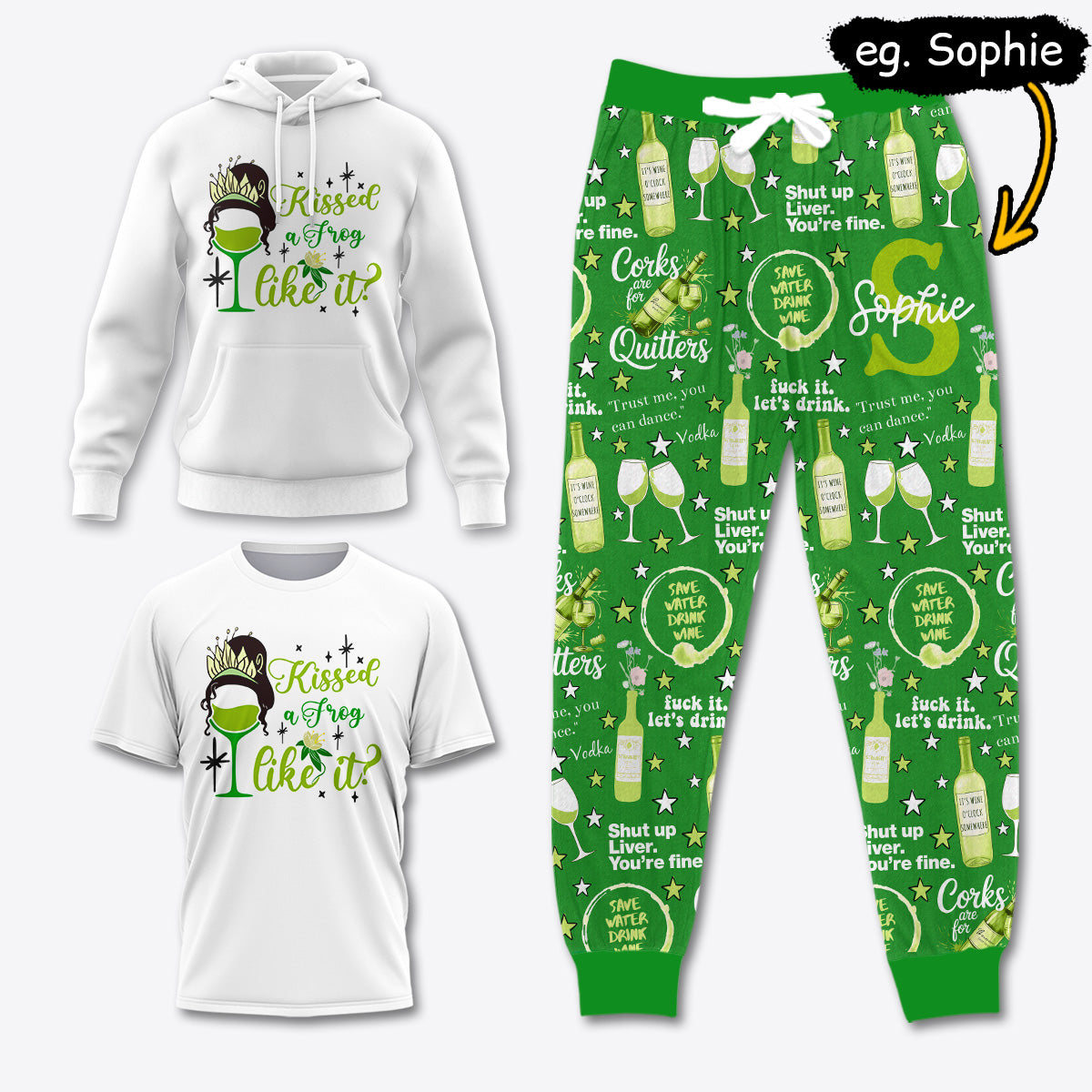 WINE010 [COMBO] T-Shirt + Pants + Hoodie (Best Deal)