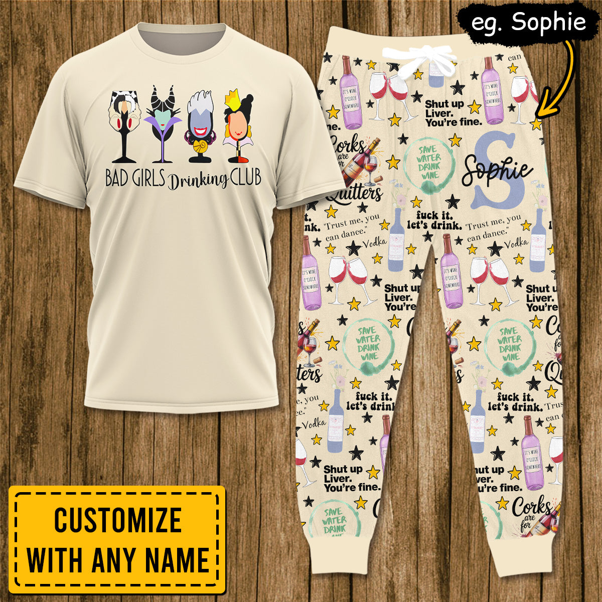 WINE019 [COMBO] T-Shirt + Pants (Most Popular)