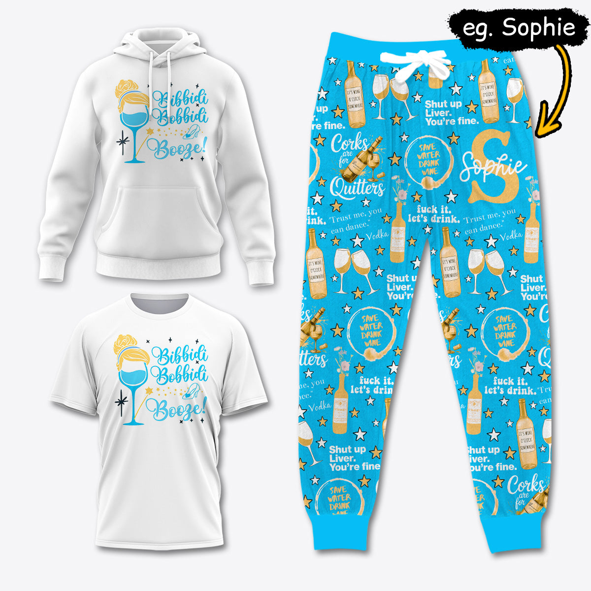 WINE008 [COMBO] T-Shirt + Pants + Hoodie (Best Deal)