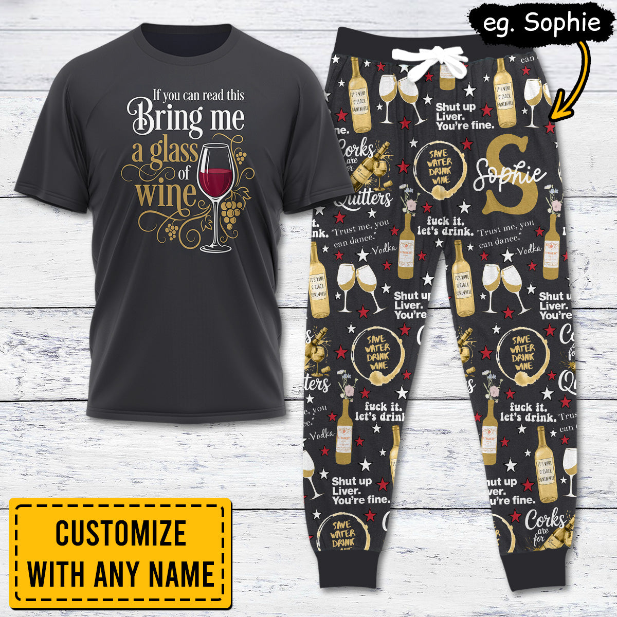 WINE030 [COMBO] T-Shirt + Pants (Most Popular)