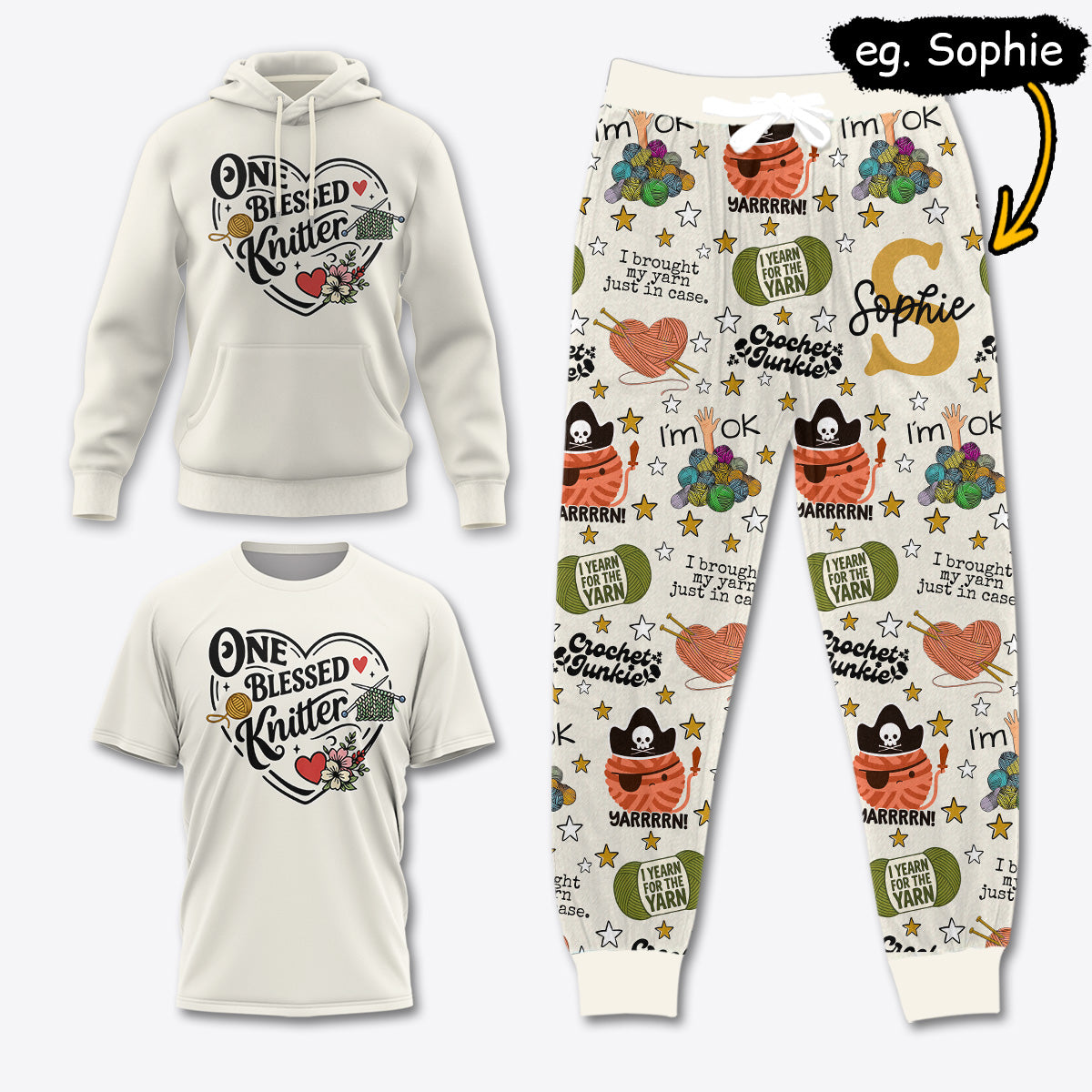 YARN009 [COMBO] T-Shirt + Pants + Hoodie (Best Deal)