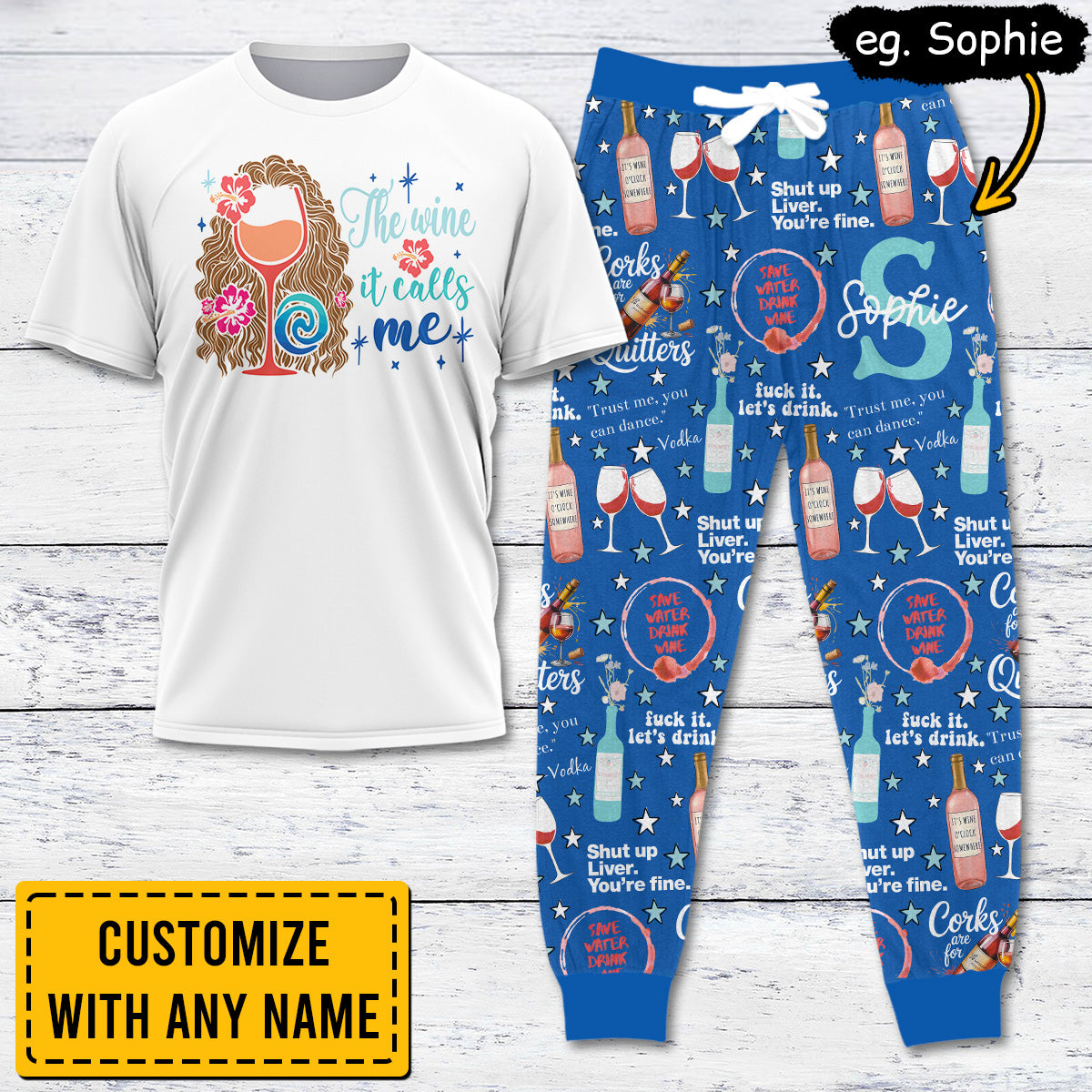 WINE006 [COMBO] T-Shirt + Pants (Most Popular)