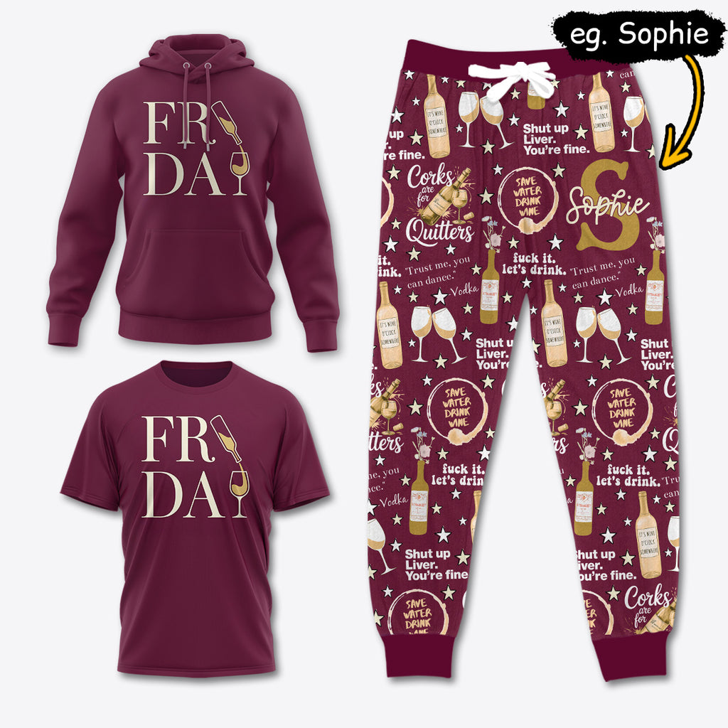 WINE032 [COMBO] T-Shirt + Pants + Hoodie (Best Deal)
