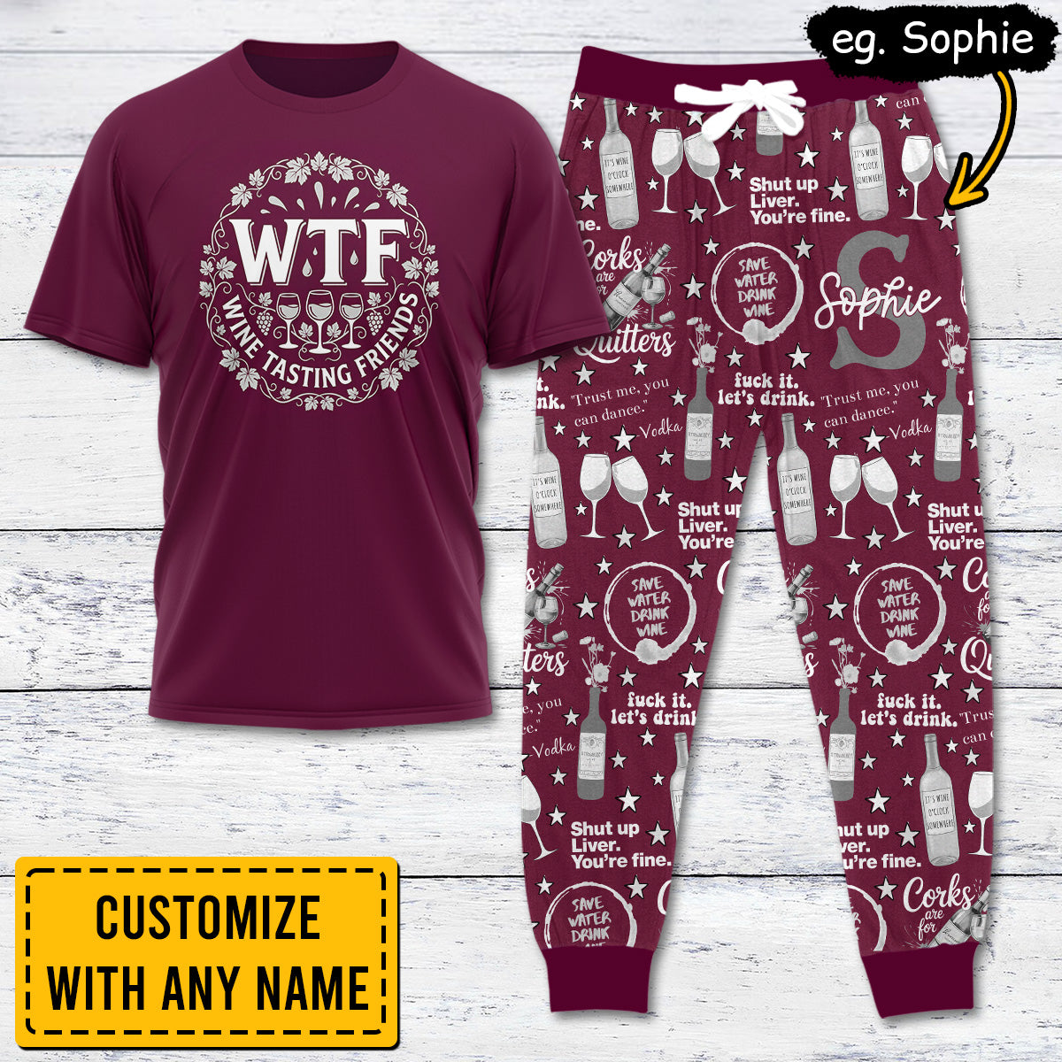 WINE034 [COMBO] T-Shirt + Pants (Most Popular)