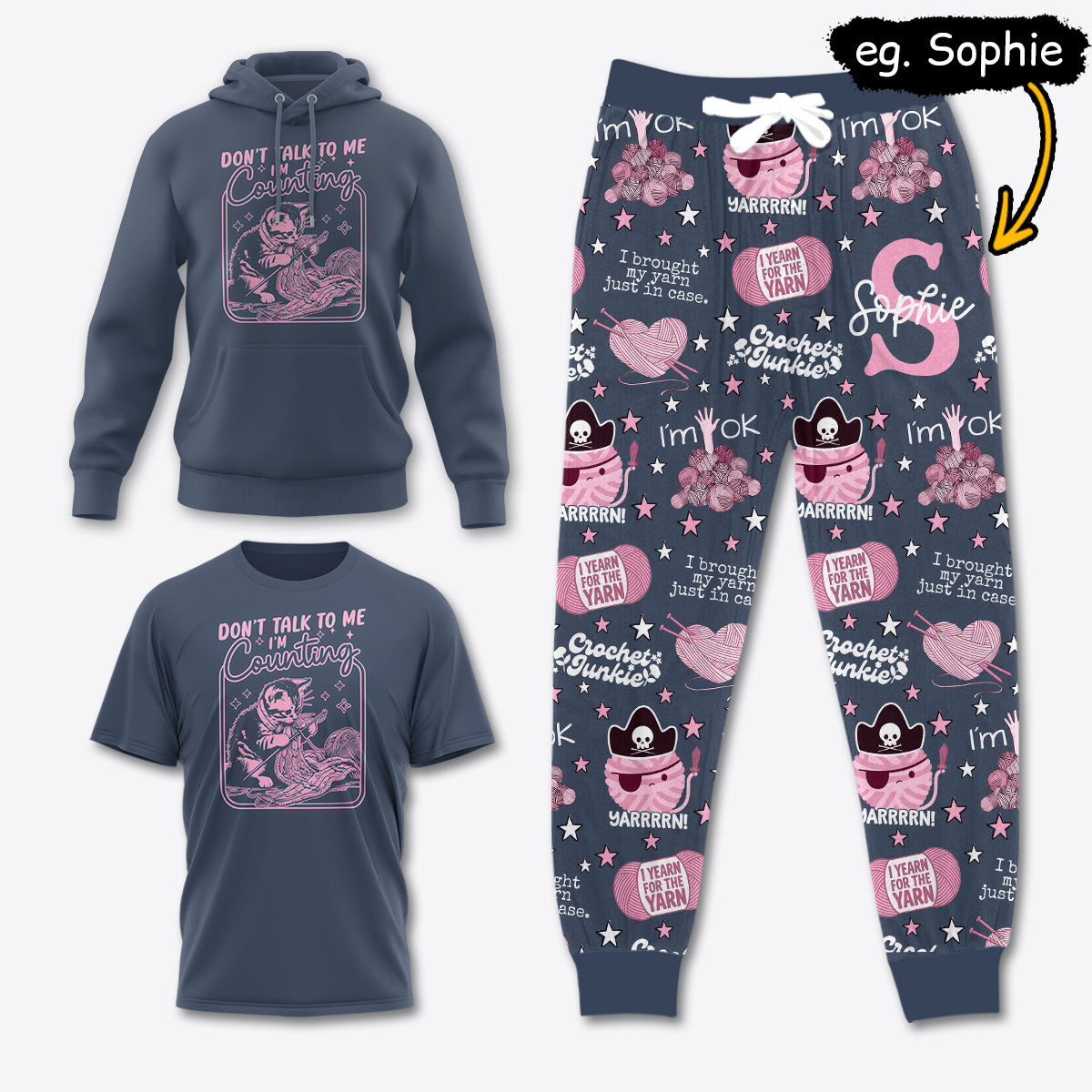 YARN024 [COMBO] T-Shirt + Pants + Hoodie (Best Deal)