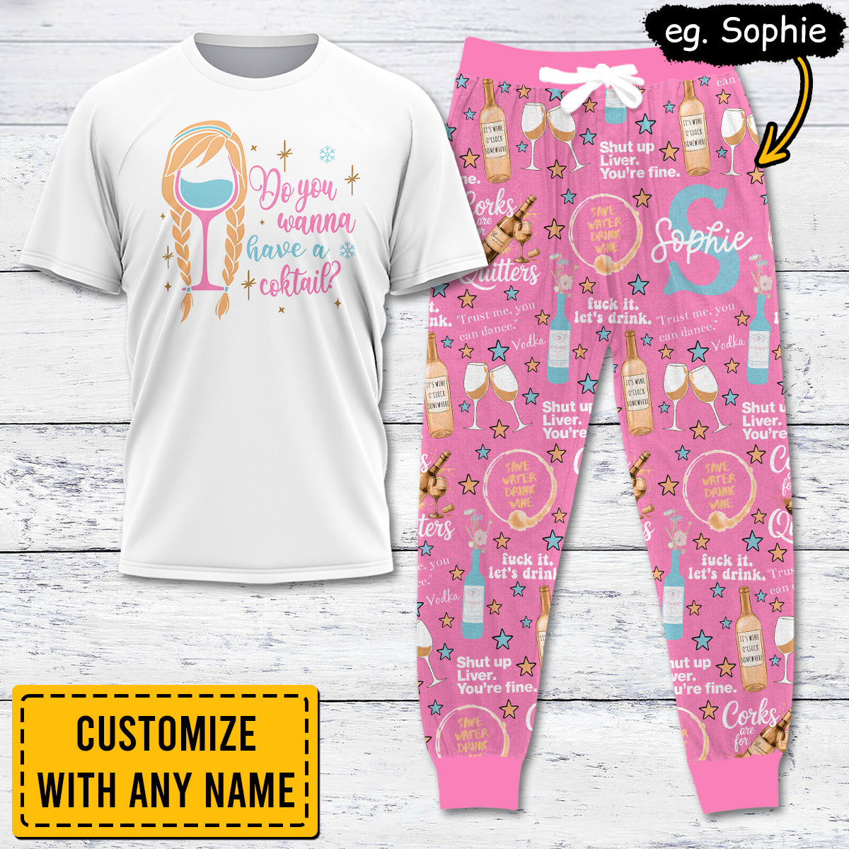 WINE005 [COMBO] T-Shirt + Pants (Most Popular)